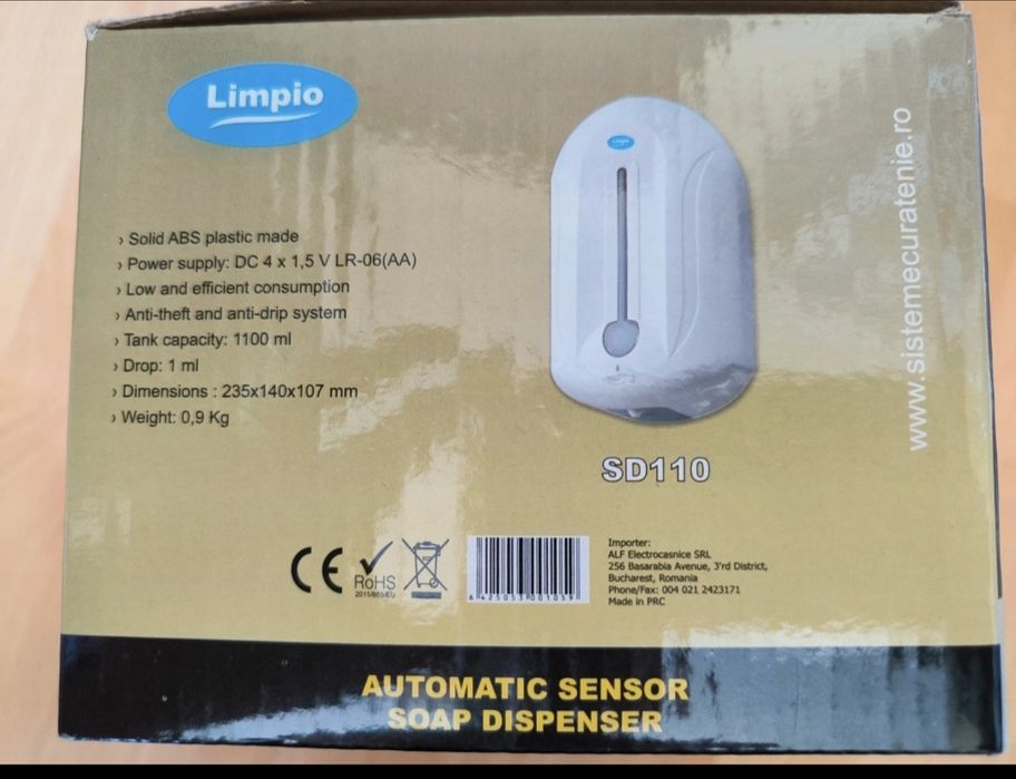 Dozator sapun lichid cu senzor