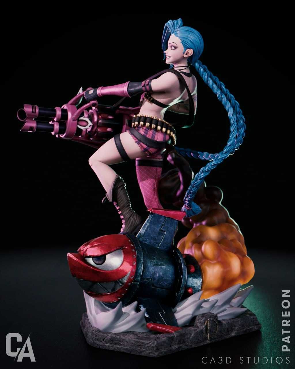 Figurina Custom Pictata Manual Jinx League of Legends