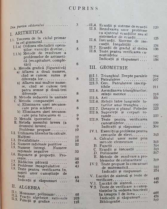 Set carti matematica fizica chimie informatica