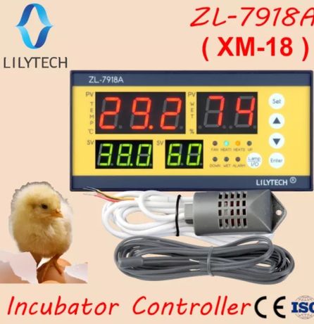 Контроллер для инкубатора ZL7918 , XM-18 вывода перепел, бройлер, гусь