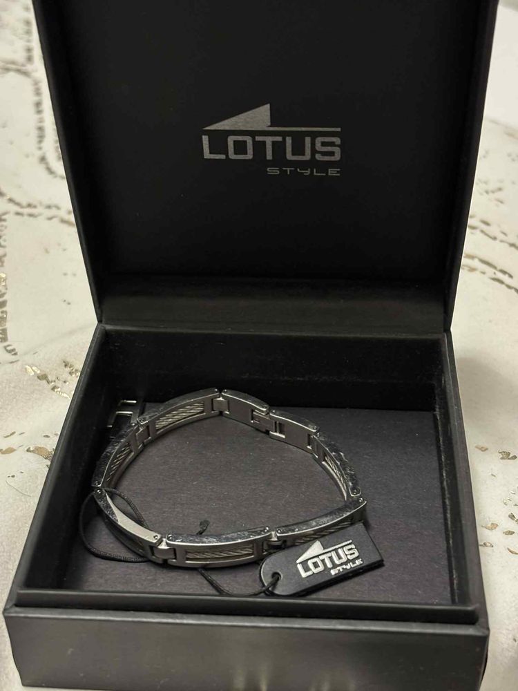Lotus мъжка сребърна гривна