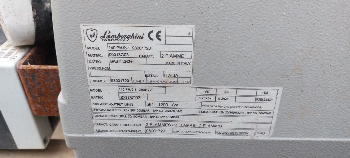 Injector gaz Lamborghini 561 - 1200kw 140 pm/2-1