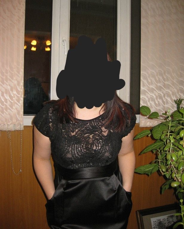 Платье чёрное праздничное