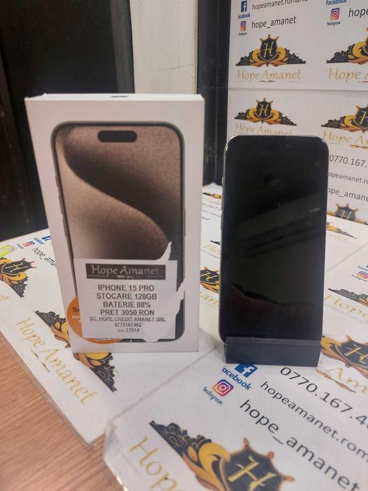 Hope Amanet P12/iPhone 15 PRO 128GB/Baterie: 88%