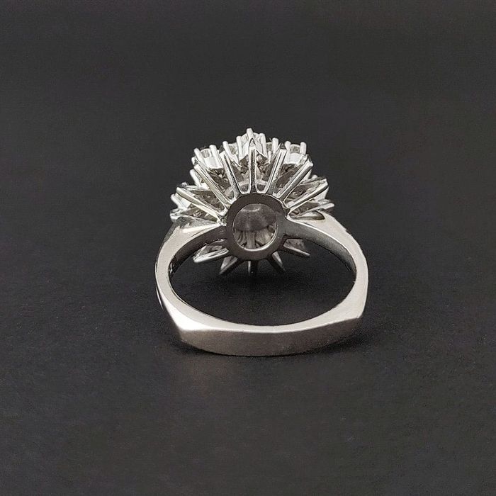 inel aur 18k, perla Akoya, diamante excelente, certif.