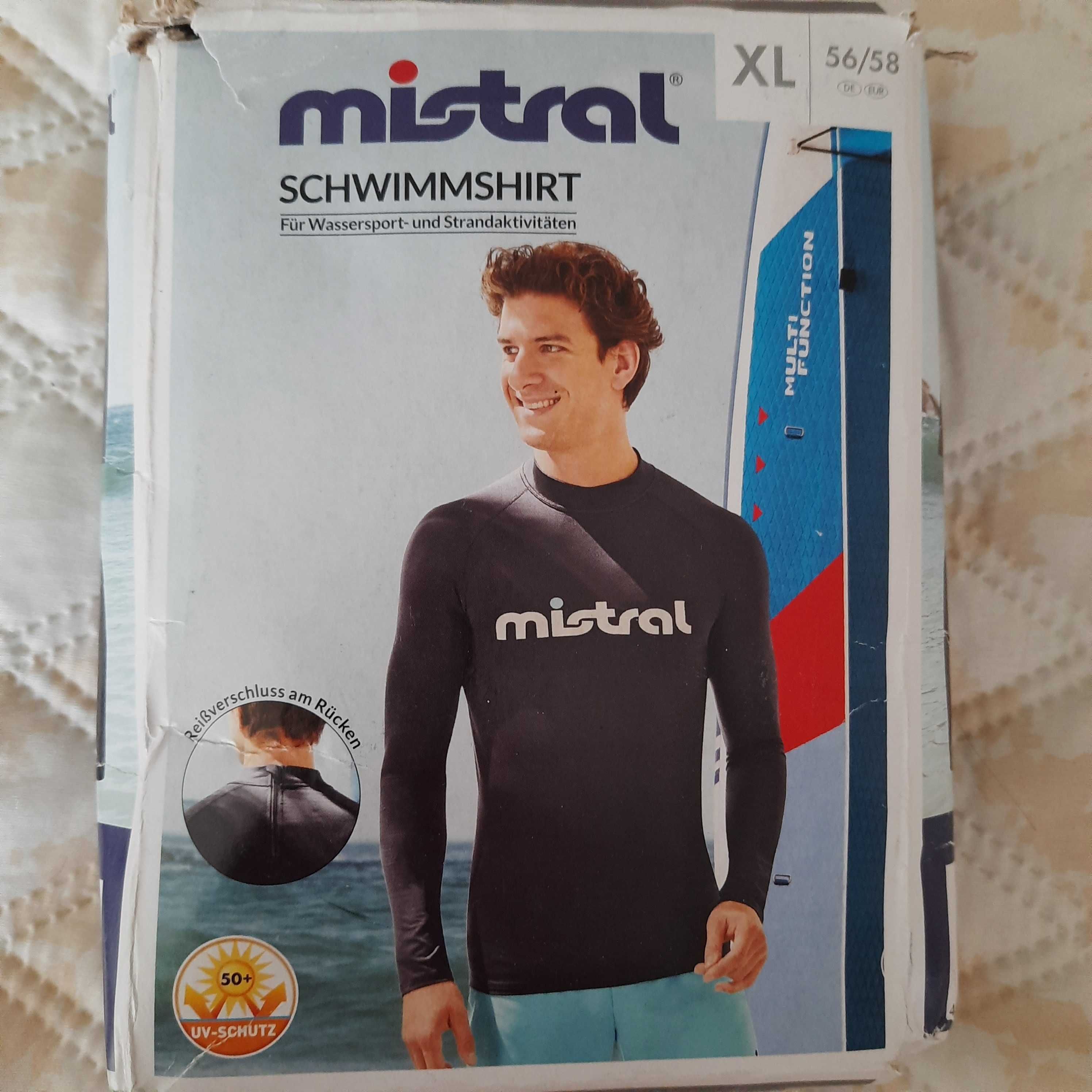 р-р L;XL Mistral Mens UV Protective Shirt Diving Surf Swim Beach Shirt