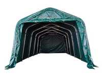 Cort tip Garaj auto, Pvc 450 g/m², 3,4x7,2m - Verde, Nou!