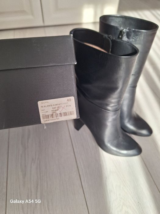 Cizme musette, piele, noi, masura 40