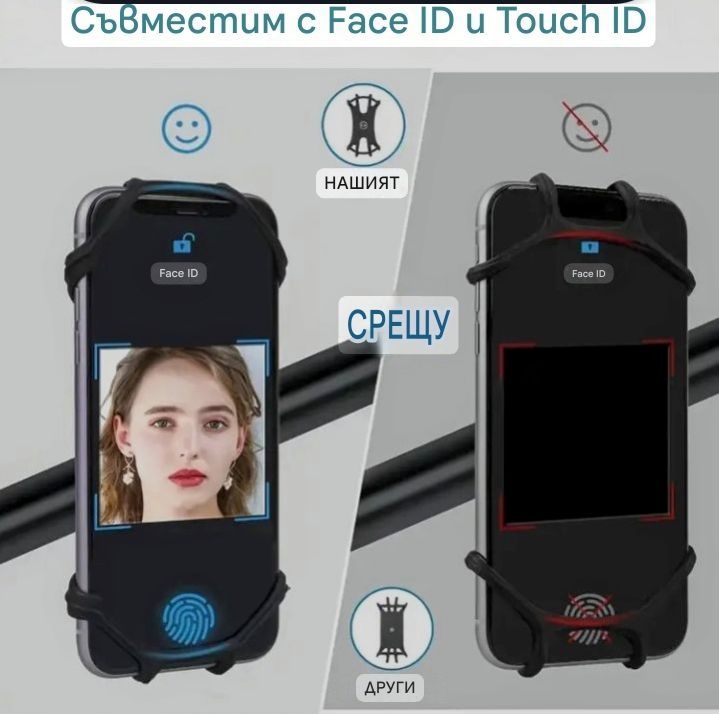 Стойка смартфон от силикон за велосипед,скутер и др.