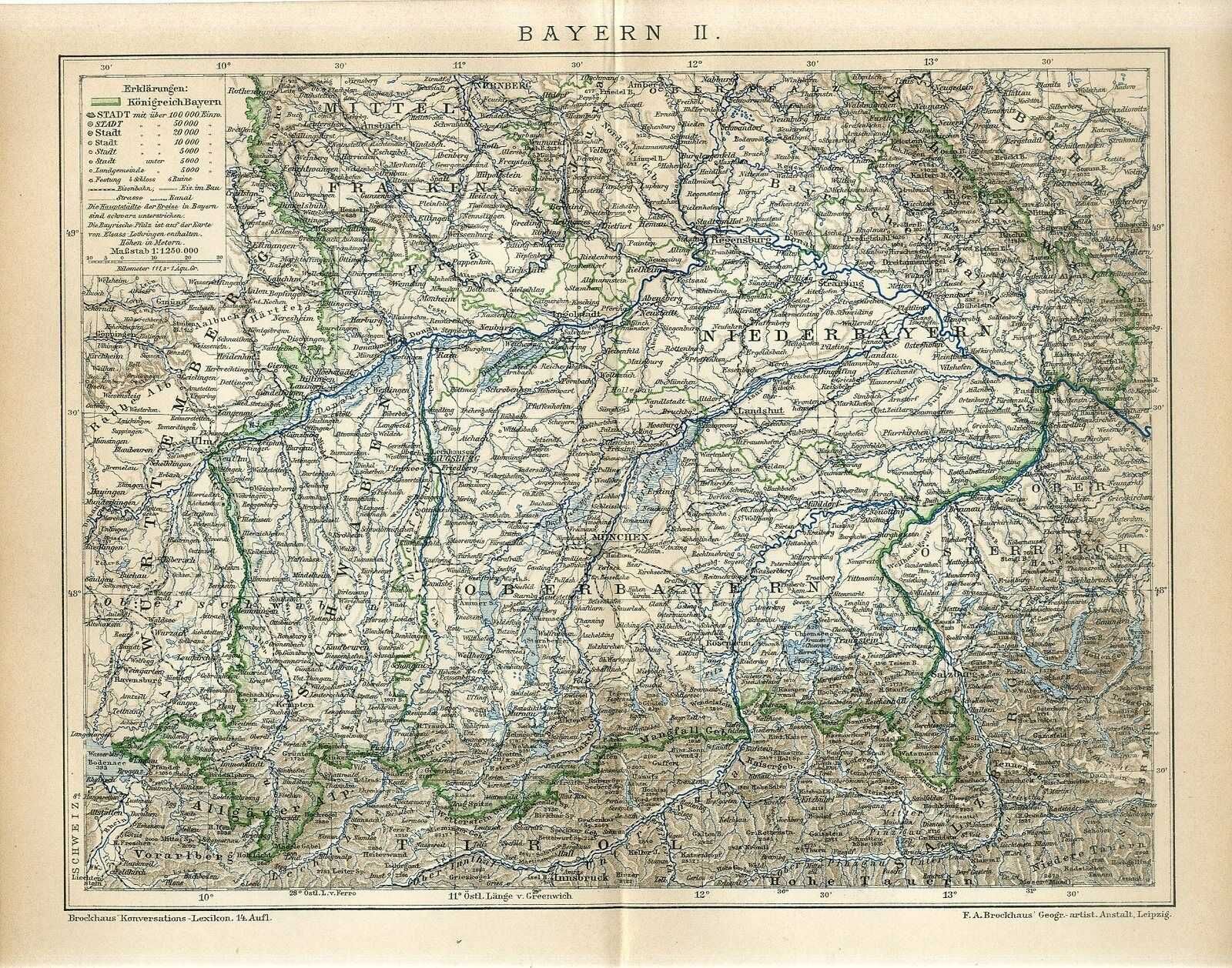 Hărți vechi (litografii)