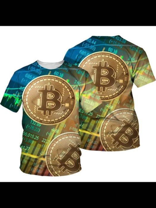 Тениска блуза крипто биткойн bitcoin btc