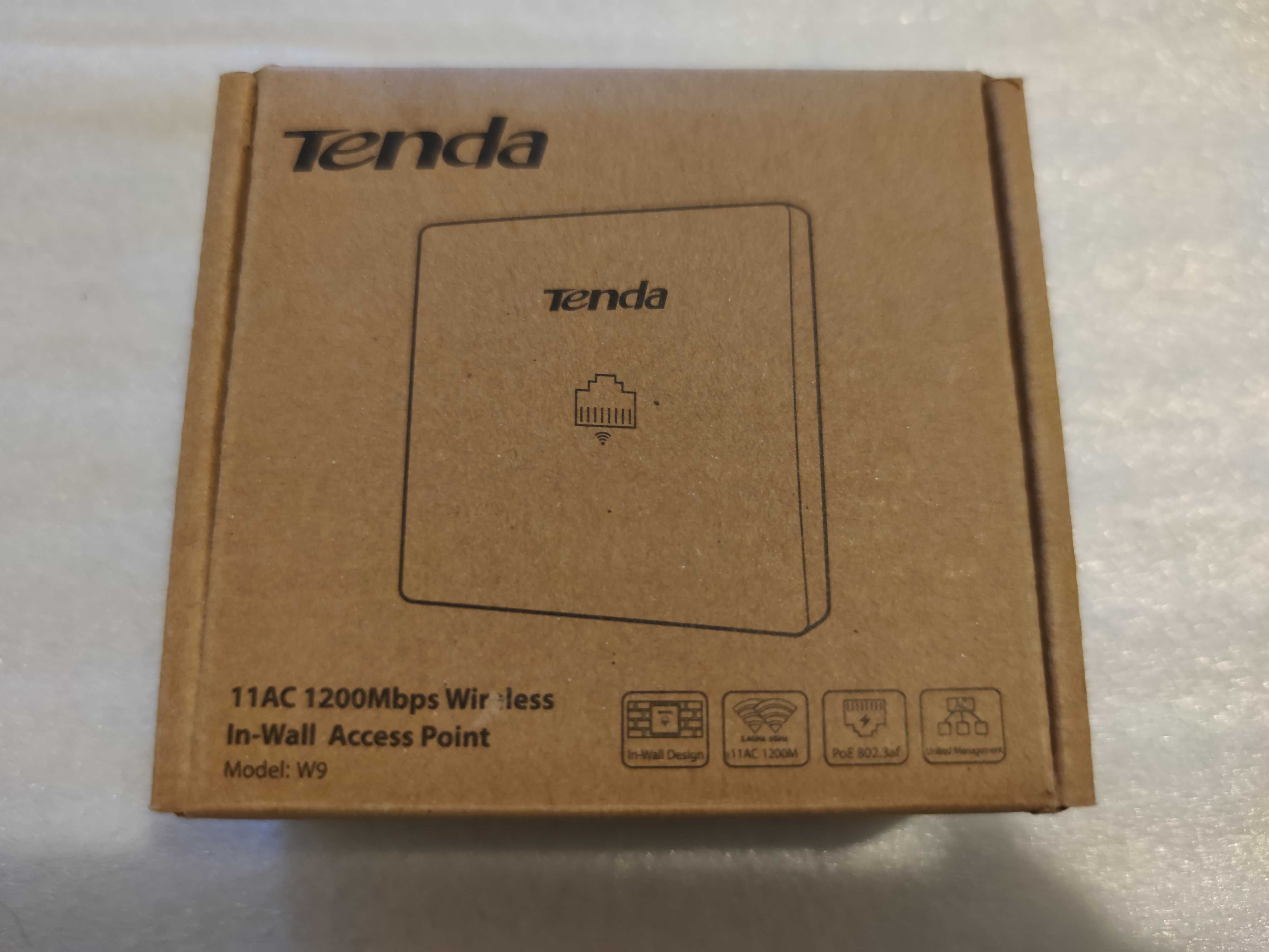 Access Point wireless in-wall Tenda W9, dual-band 300 Mbps, nou