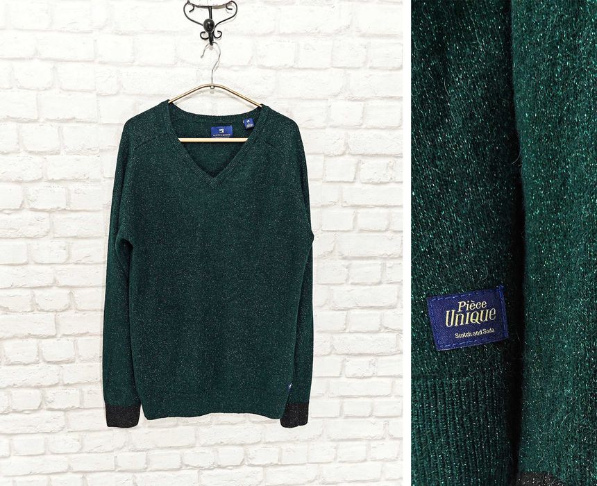 Scotch & Soda Mohair Piece Unique Оригинален мъжки пуловер размер L