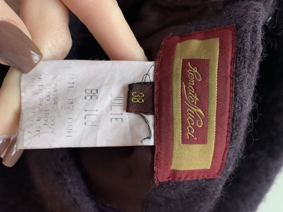 Вълнена италианска пола в бордо