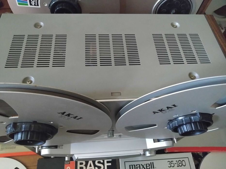 MAGNETOFON AKAI GX-636DB Argintiu Metalizat cu Role si Adaptoare
