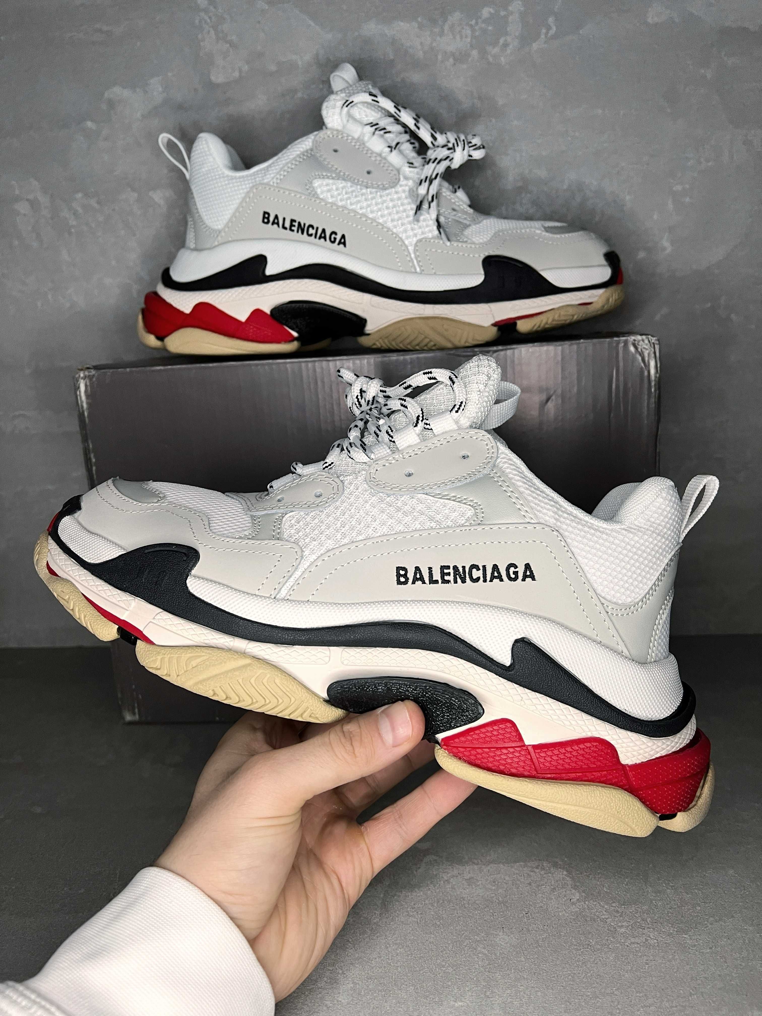 39 41 42 Balenciaga Triple S White BlackRed