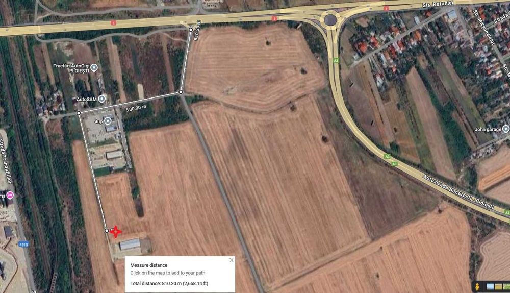 Teren Industrial 5.000 mp Brazi PH, A3 (800 m), POT 70%, 46 m front