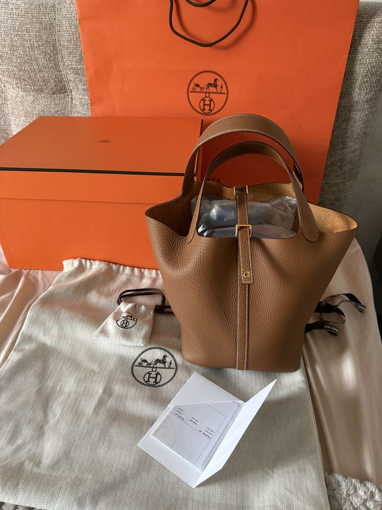 Hermes Picotin Gold