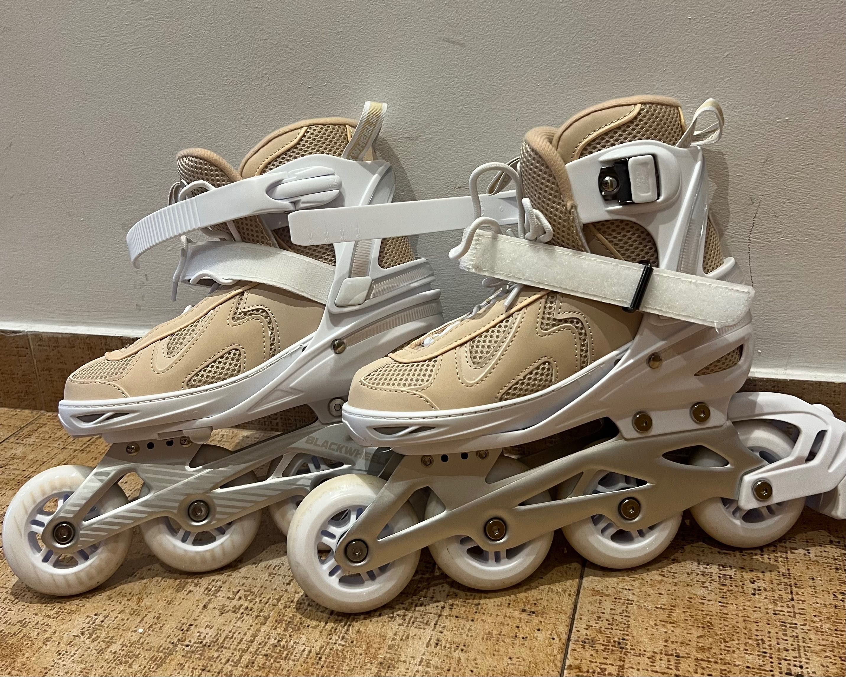 Ролери Blackwheels Flex Pro Recreational, Обикновени, 35-38, Бежов