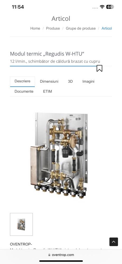 Oventrop  modul schimbător caldura