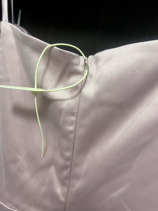 Rochie Roz Pudrat din Tulle și Satin – Elegantă & Feminină