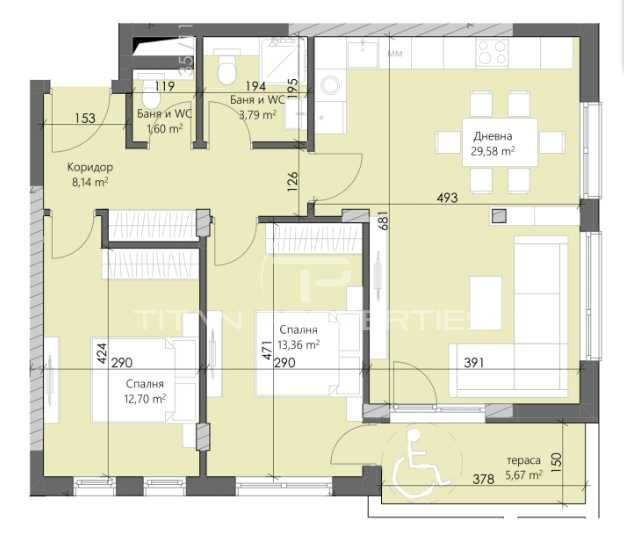 Продава се Тристаен апартамент в Пловдив, Кършияка - 105 кв.м за 1204 €/кв.м - Снимка #9