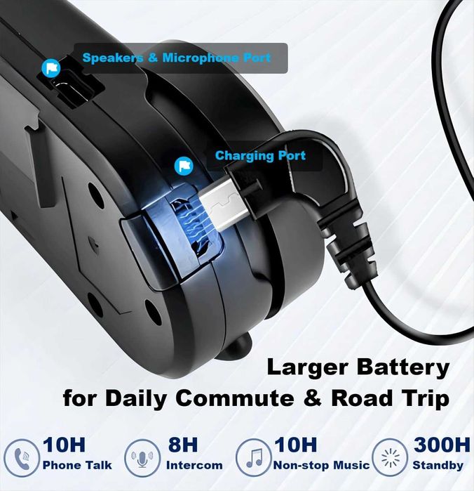 Fodsports FX6 Bluetooth интерком за мотоциклет до 6 човека 1000 м