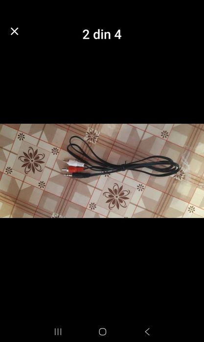 Vând cablu cu mufă Aux Jqk pentru boxe etc (nou)