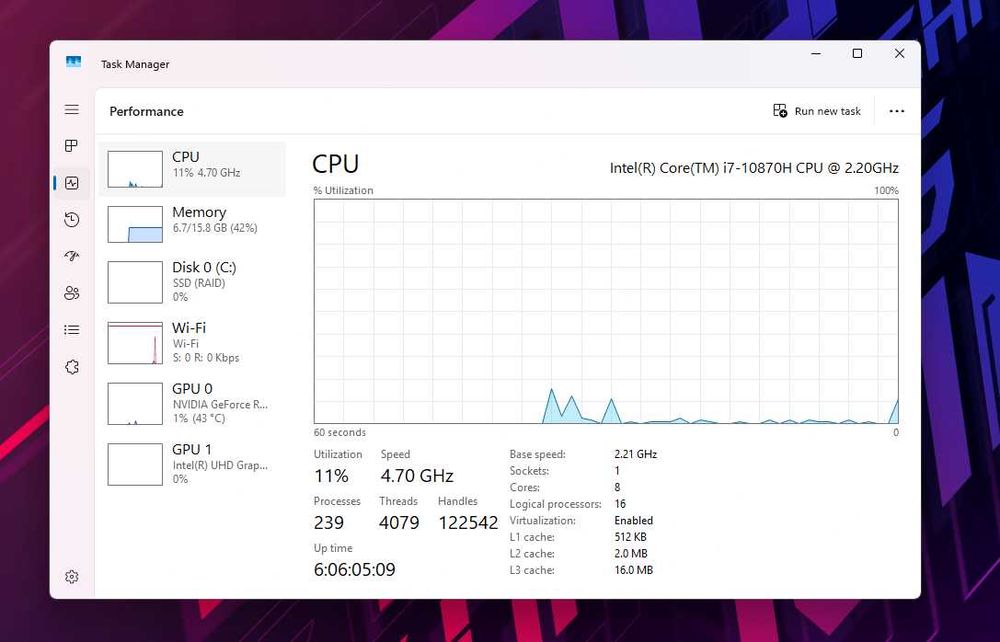 Laptop Gaming ASUS ROG G512LV 240Hz