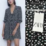Zara къса рокля с яка