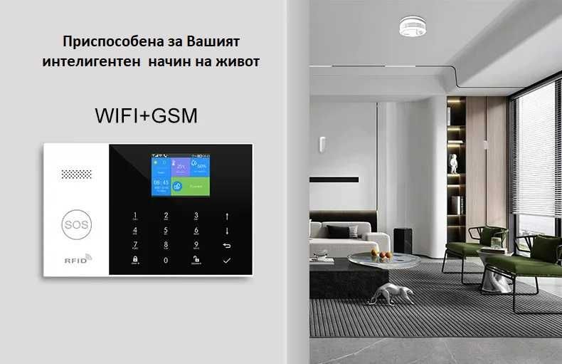 WiFi / GSM Смарт професионална Алармена система PRO++