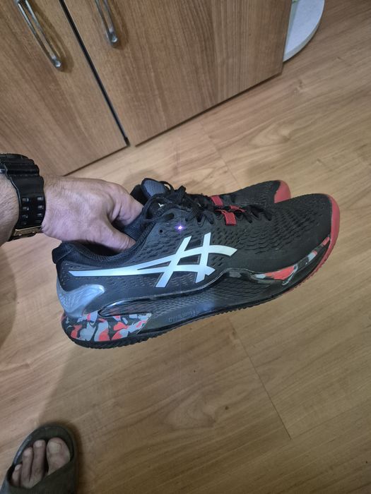 Мъжки маратонки ASICS Gel Resolution 9 Mens Tennis Shoe - Black/Pure S