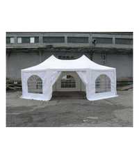 Pagoda 8,9x6,5m, 350 g/m² PVC, alb, CORTURI.24.RO