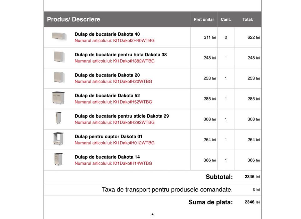 Mobila lucioasa de bucatarie bej