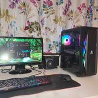 PC Gaming intel I5, SSD, 8 Gb RAM, placa video Nvidia cu monitor, mous