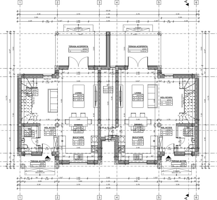 Duplex separat prin CT Mosnita Noua