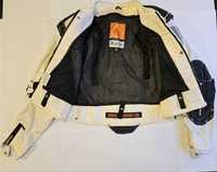 Icon Motorhead Asphalt Technologies Jachetă moto piele albă neagră S