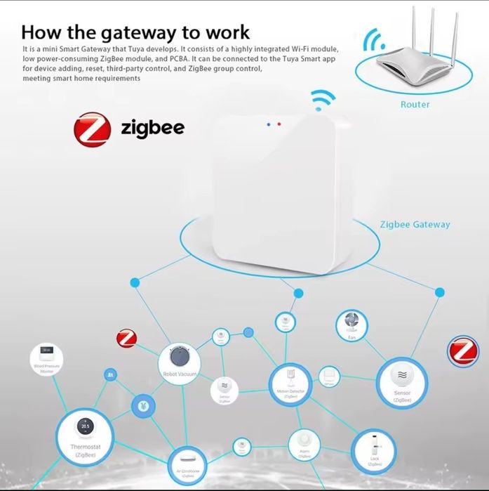 Zigbee Tuya Multimode 3.0 (WIFI + BT)