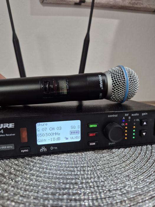 Microfon wireless Shure ULXD  L50 625-668 beta 58a Made in Mexic ur xa