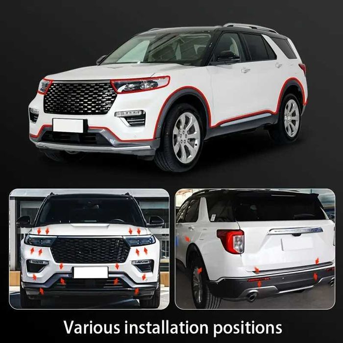 Гумено уплътнение за калници на кола, автомобил, дължина 2 метра