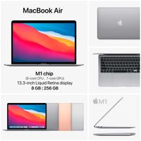 MacBook Air  M1 chip  13,3-inch Retina display  8/256 GB