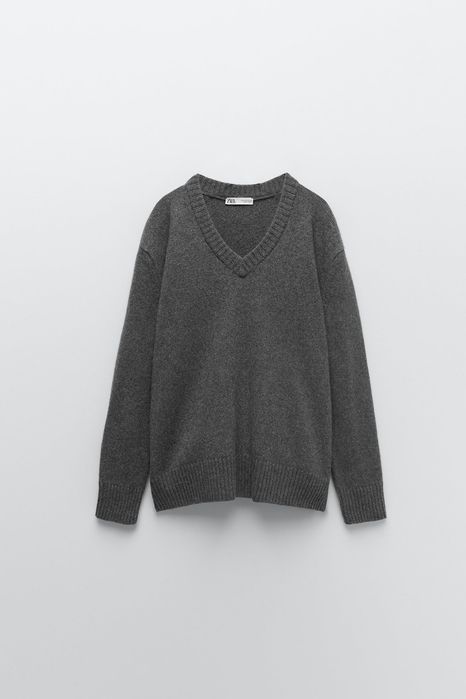 Pulover oversize casmir 100% Zara cașmir edition