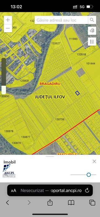 Vând teren Bragadiru în spate la Kaufland