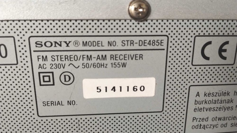 radio receiver amplituner Sony strde485 pt piese sau restaurare