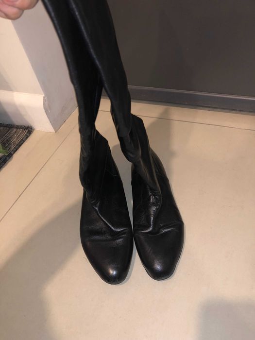 Cizme Zara piele naturala, stare f. buna, mar. 38