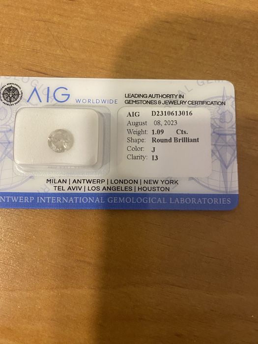 vand diamant 1,09 carate