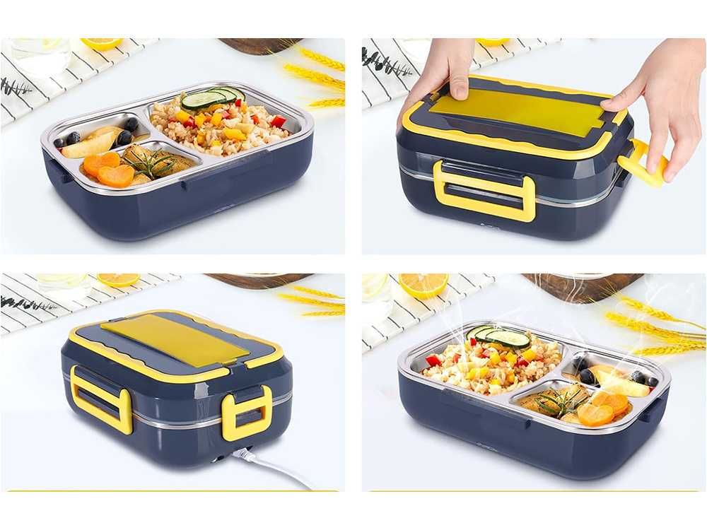 Кутия за затопляне на обяд за 12 или 220V INOX