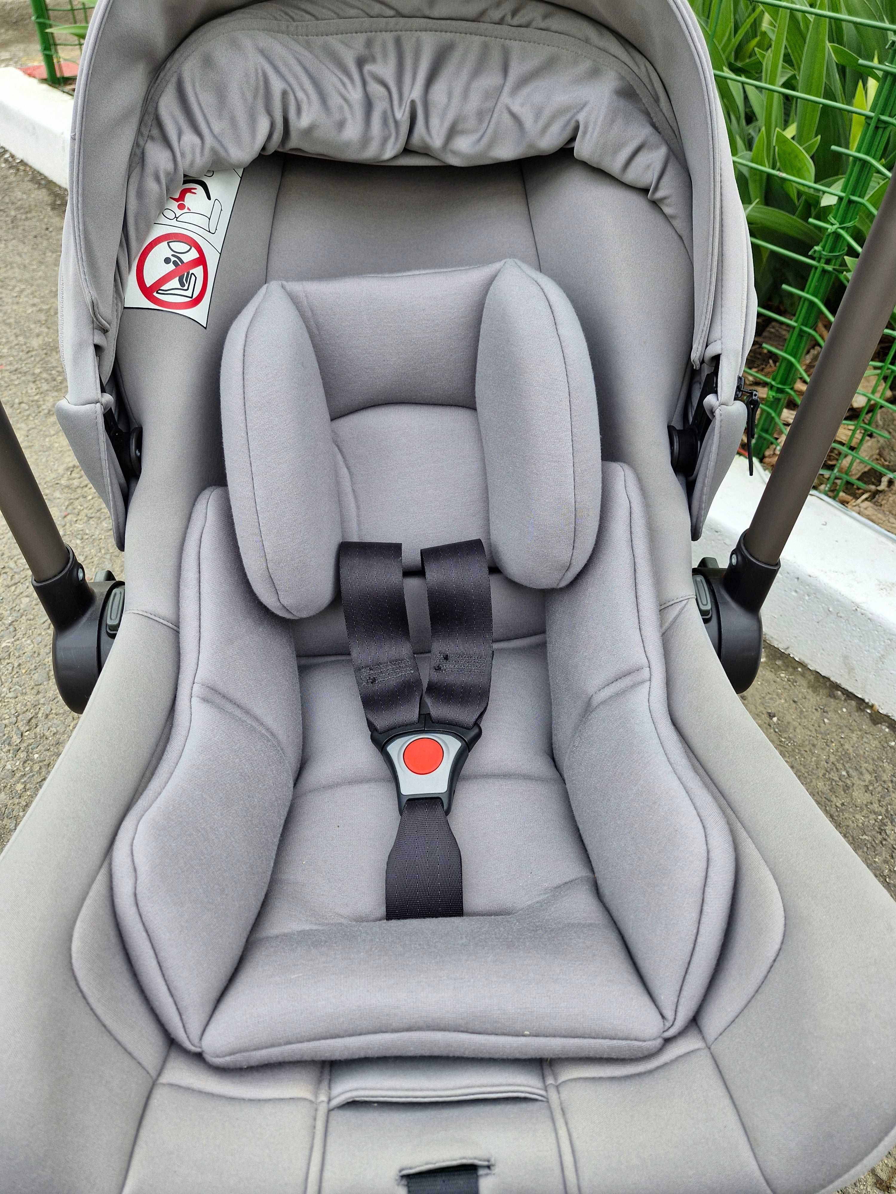 Scoica Auto copii Nuna PIPA Lite Frost + baza IsoFix, 0-13kg