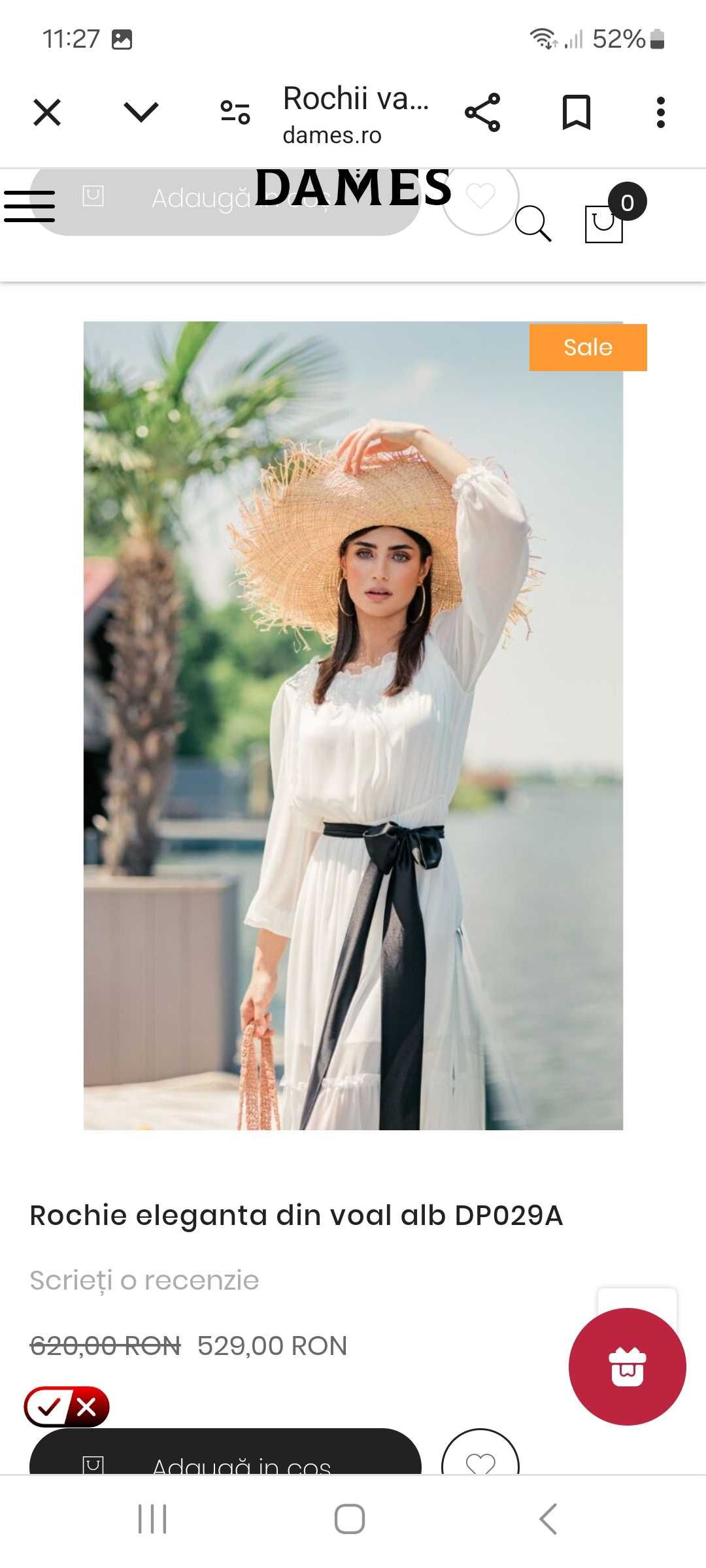 Rochie de vara din voal