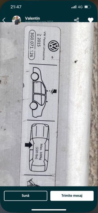Bare transversale Volkswagen Passast